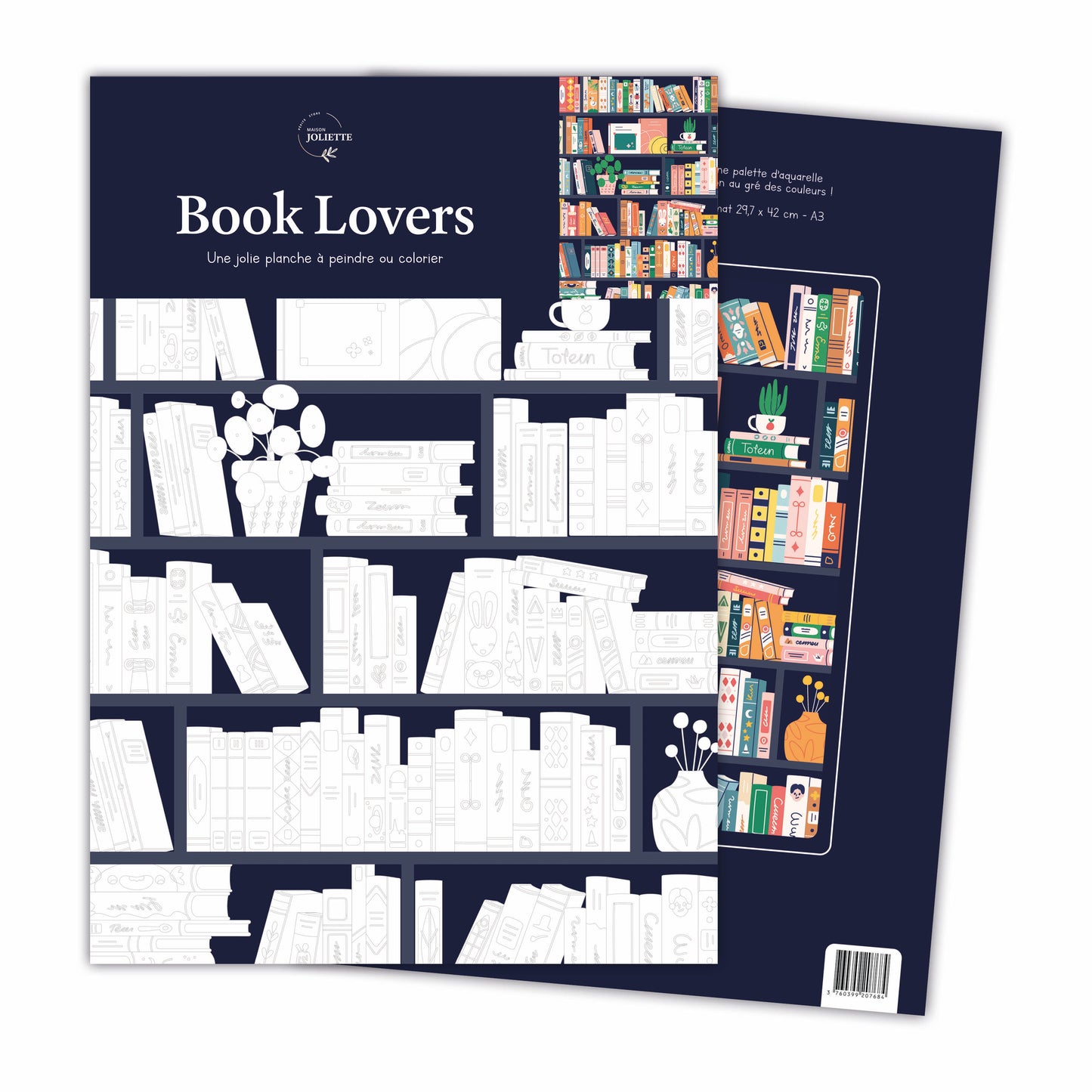 Planche à colorier - Book Lovers