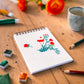 Carnet de coloriage A6 - Bloom