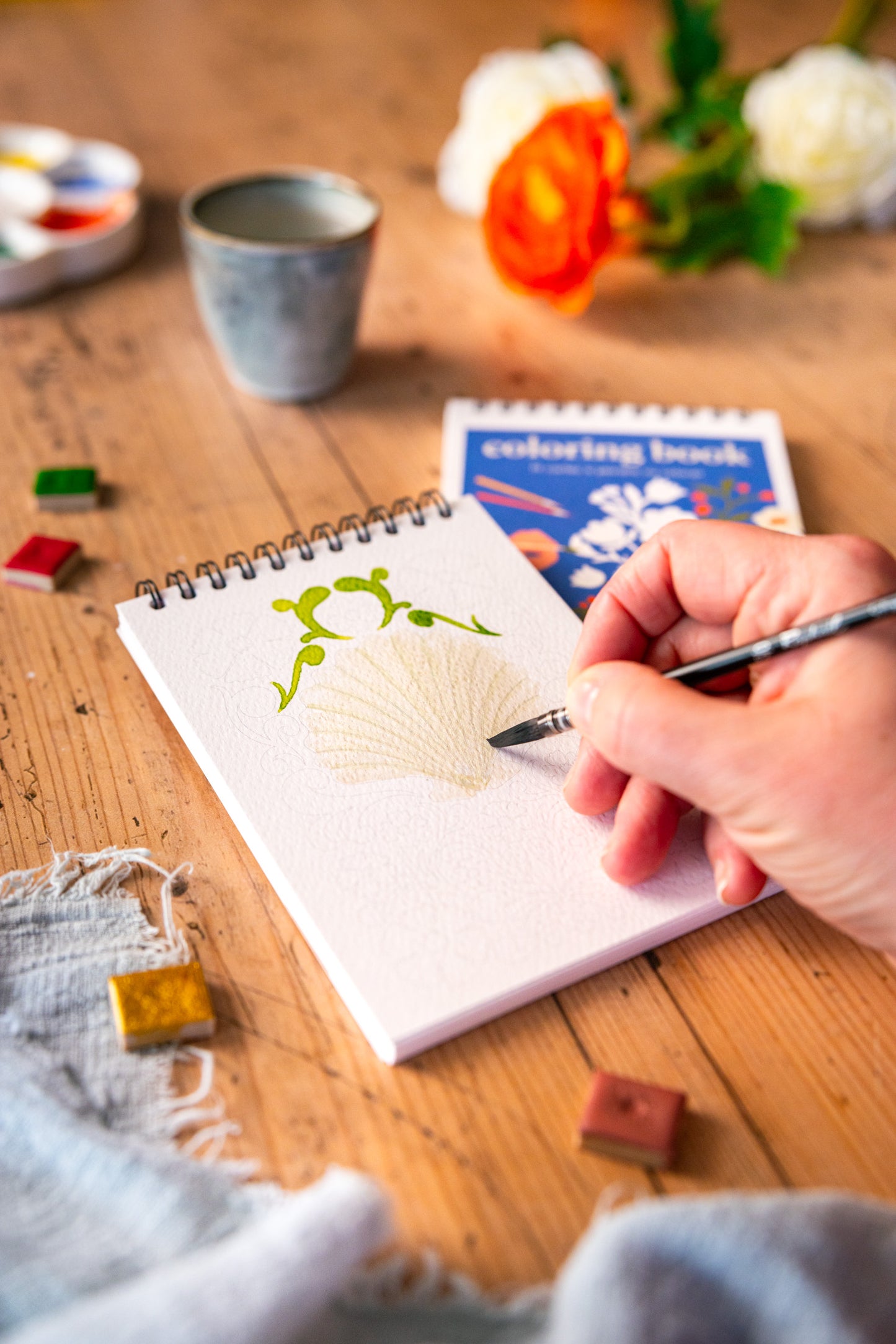 Carnet de coloriage A6 - Bloom