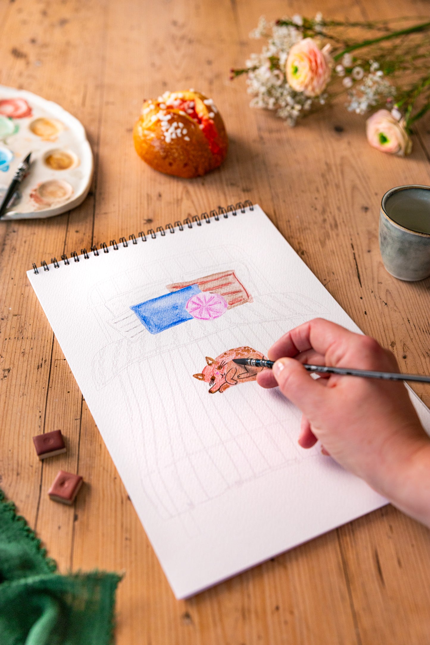 Carnet de coloriage A4 - Cosy