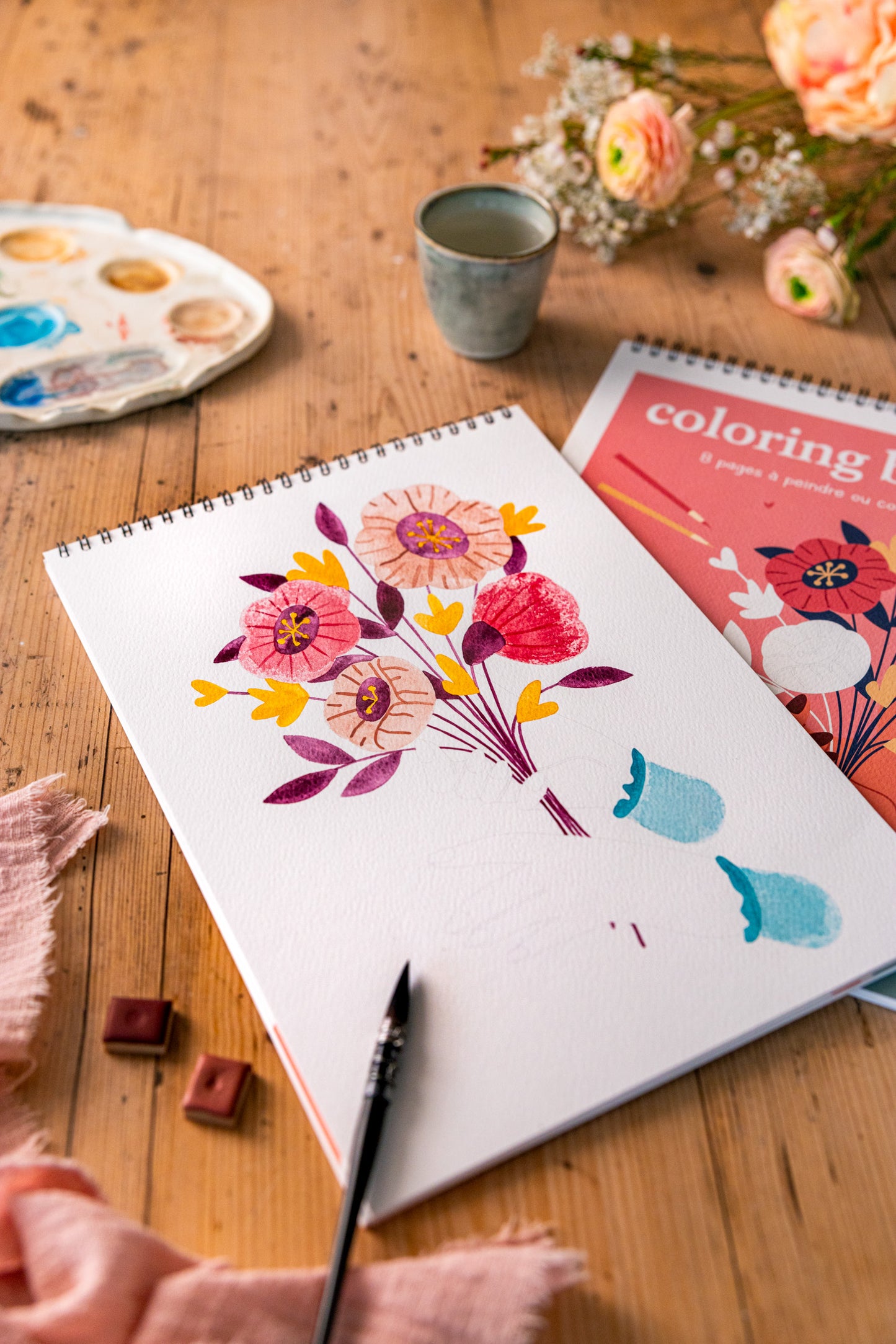 Carnet de coloriage A4 - Entre tes mains