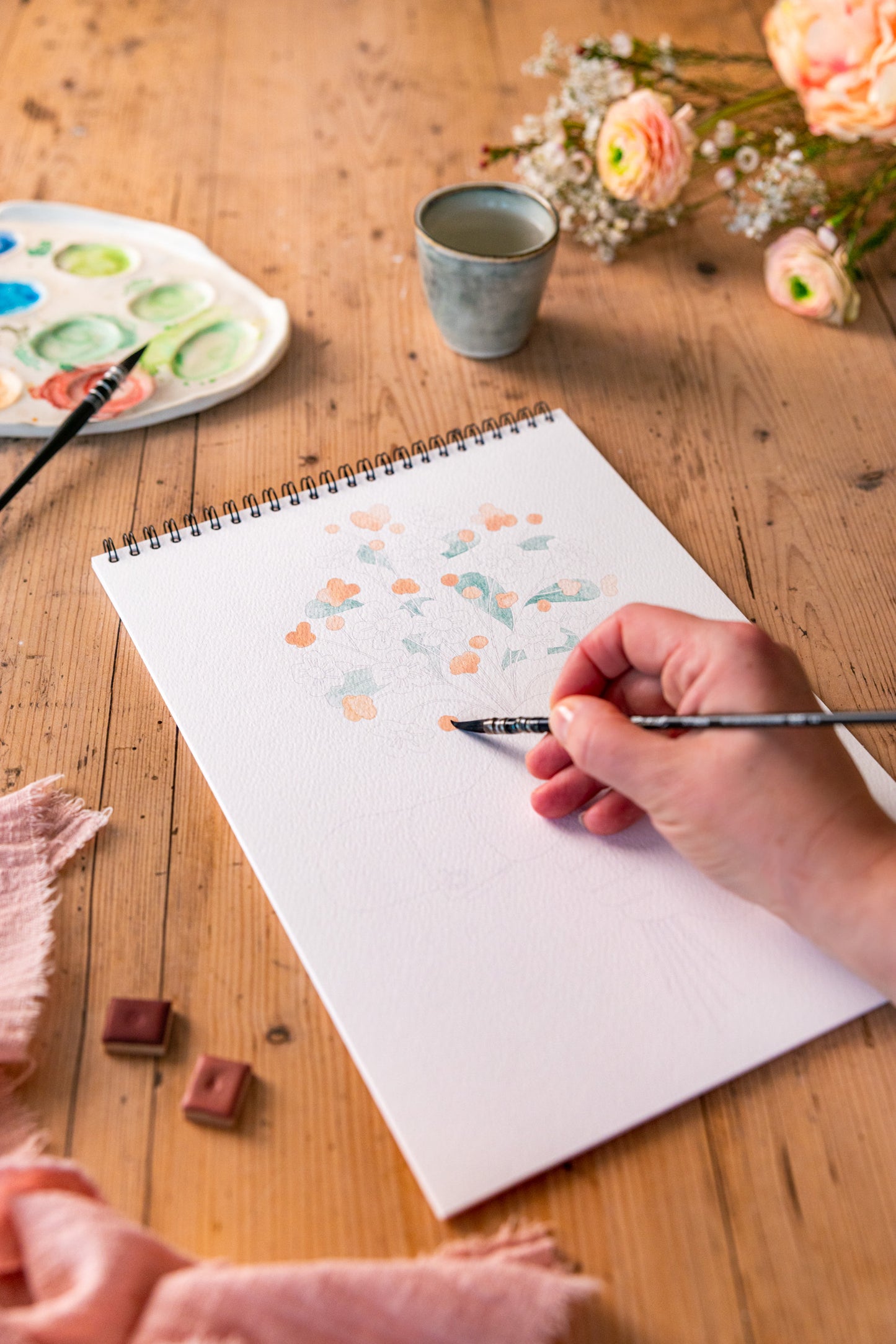 Carnet de coloriage A4 - Entre tes mains