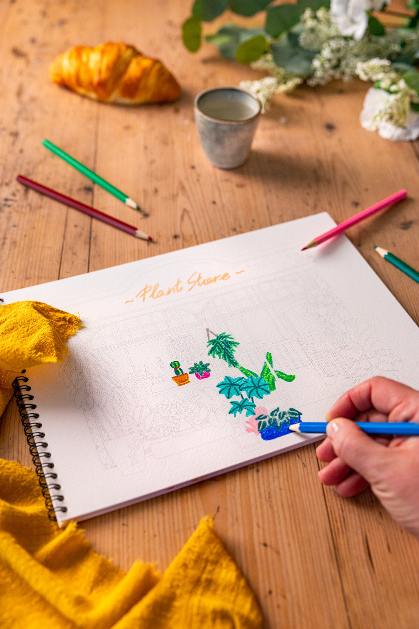 Carnet de coloriage A4 - Boutiques