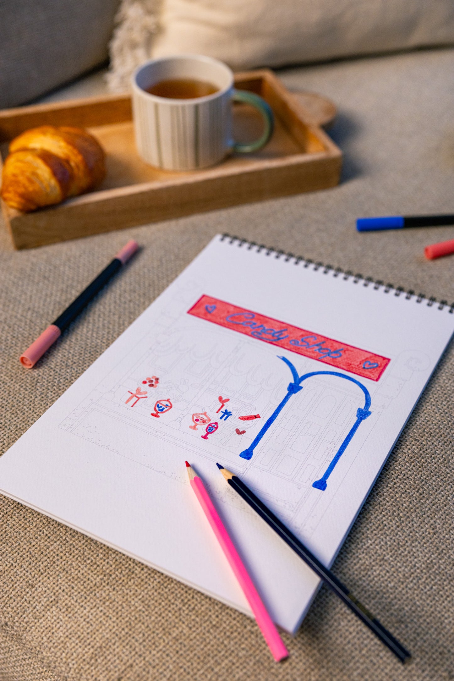 Carnet de coloriage A4 - Boutiques