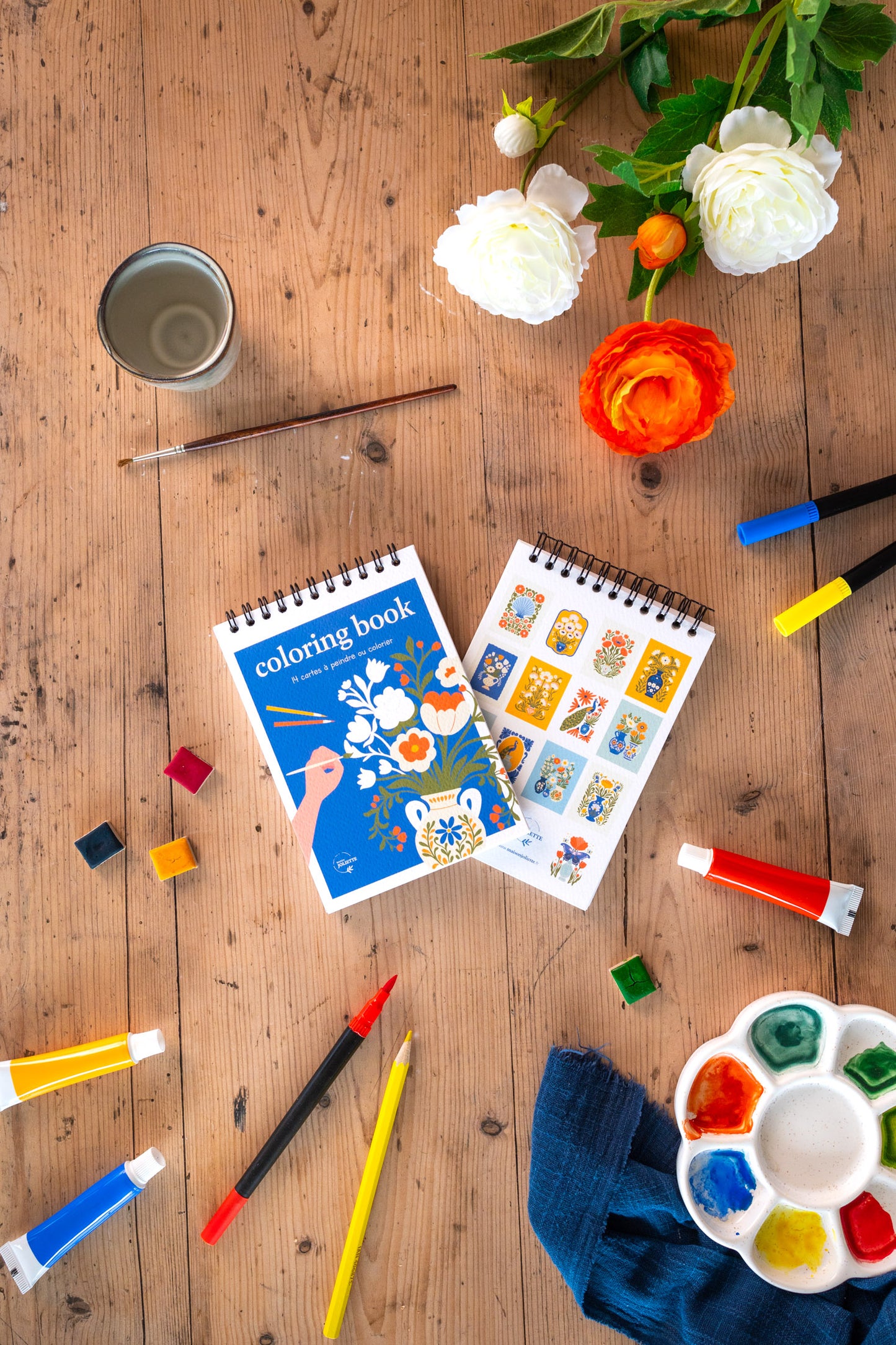 Carnet de coloriage A6 - Bloom