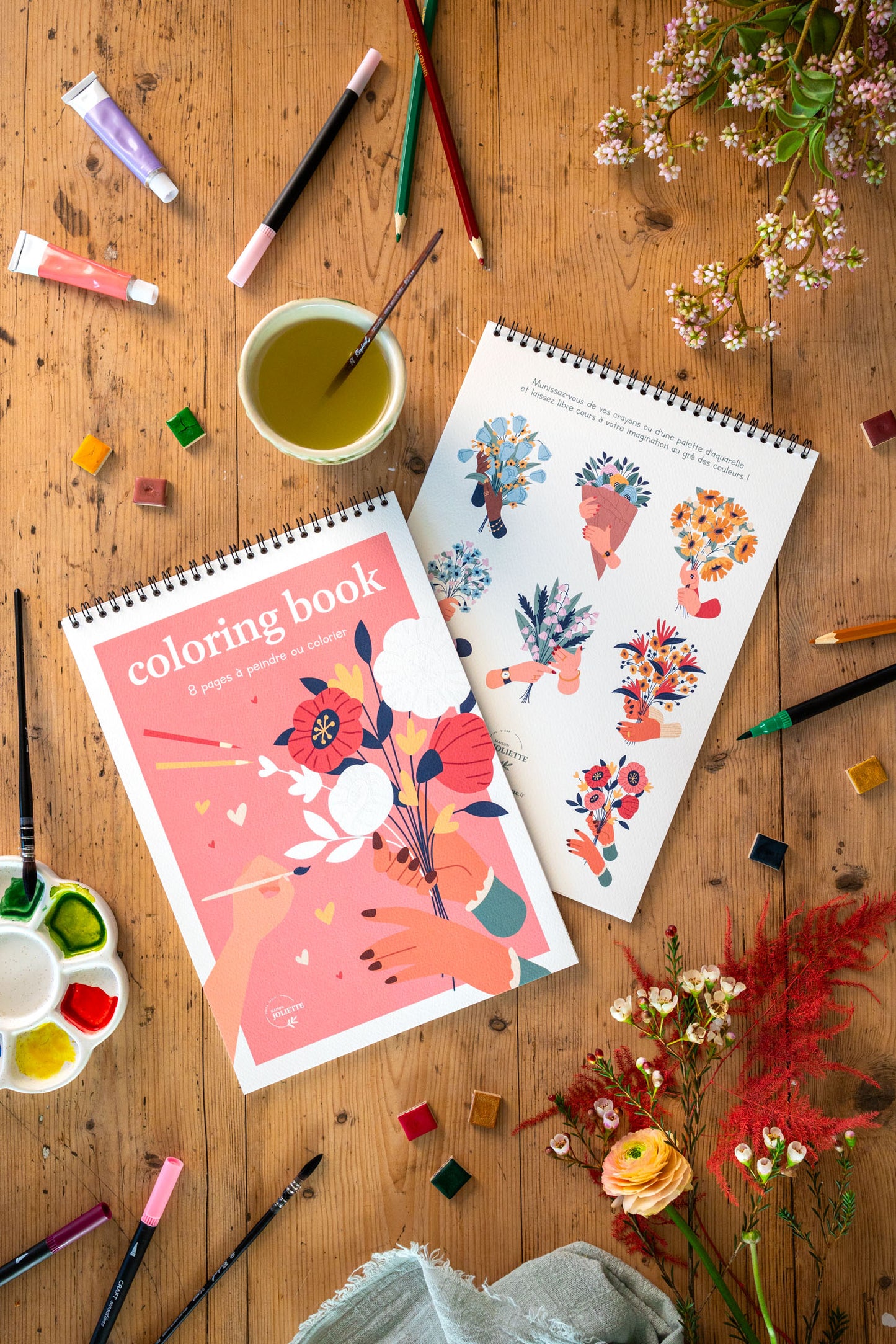 Carnet de coloriage A4 - Entre tes mains