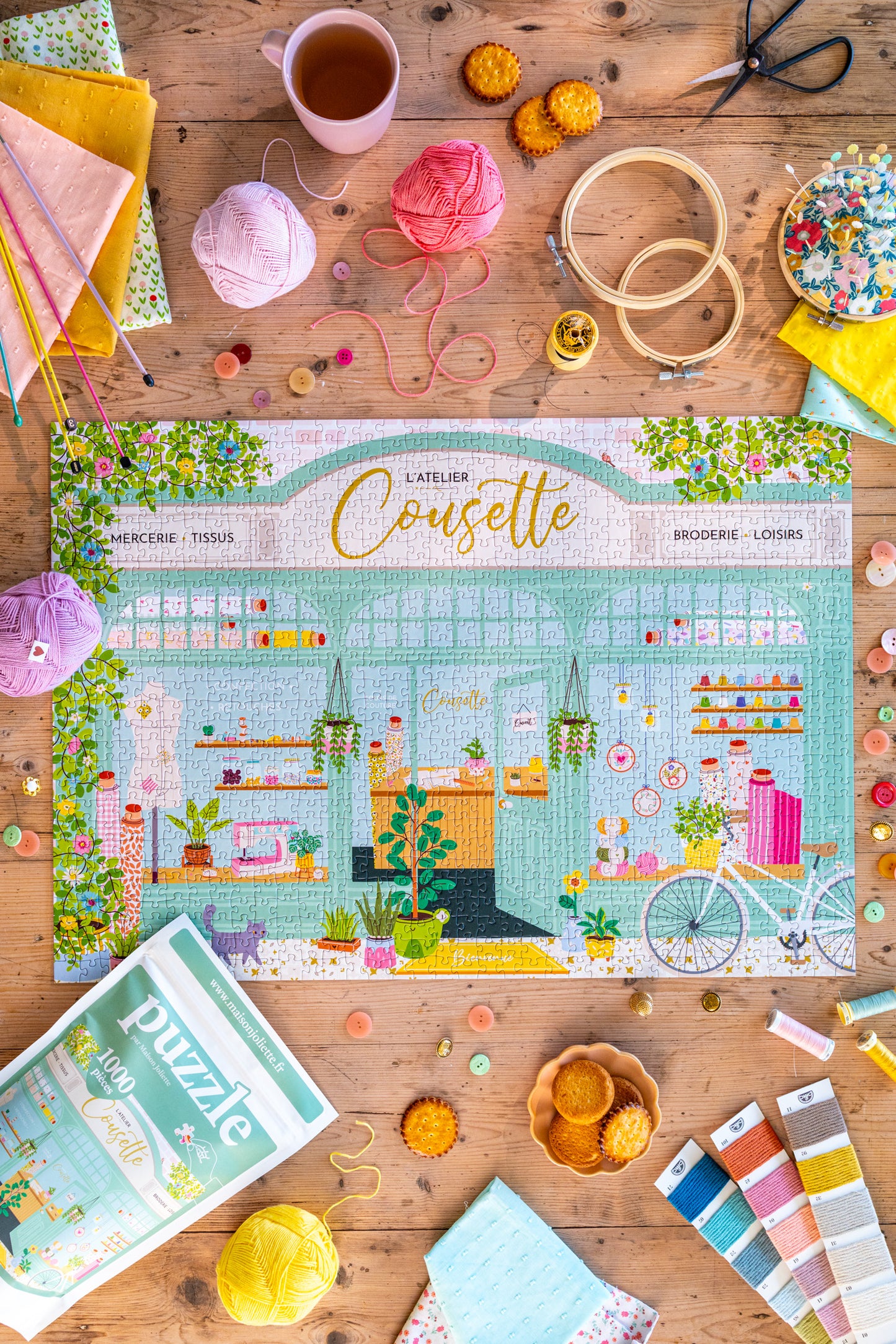 Puzzle 1000 pièces L'atelier Cousette
