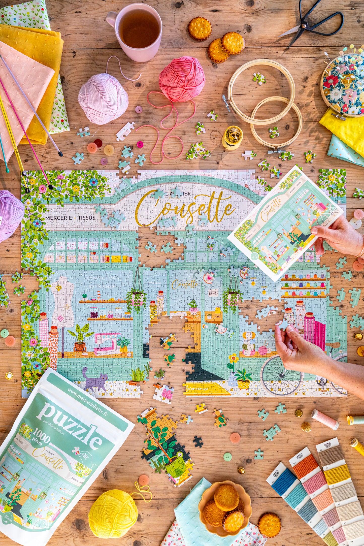 Puzzle 1000 pièces L'atelier Cousette