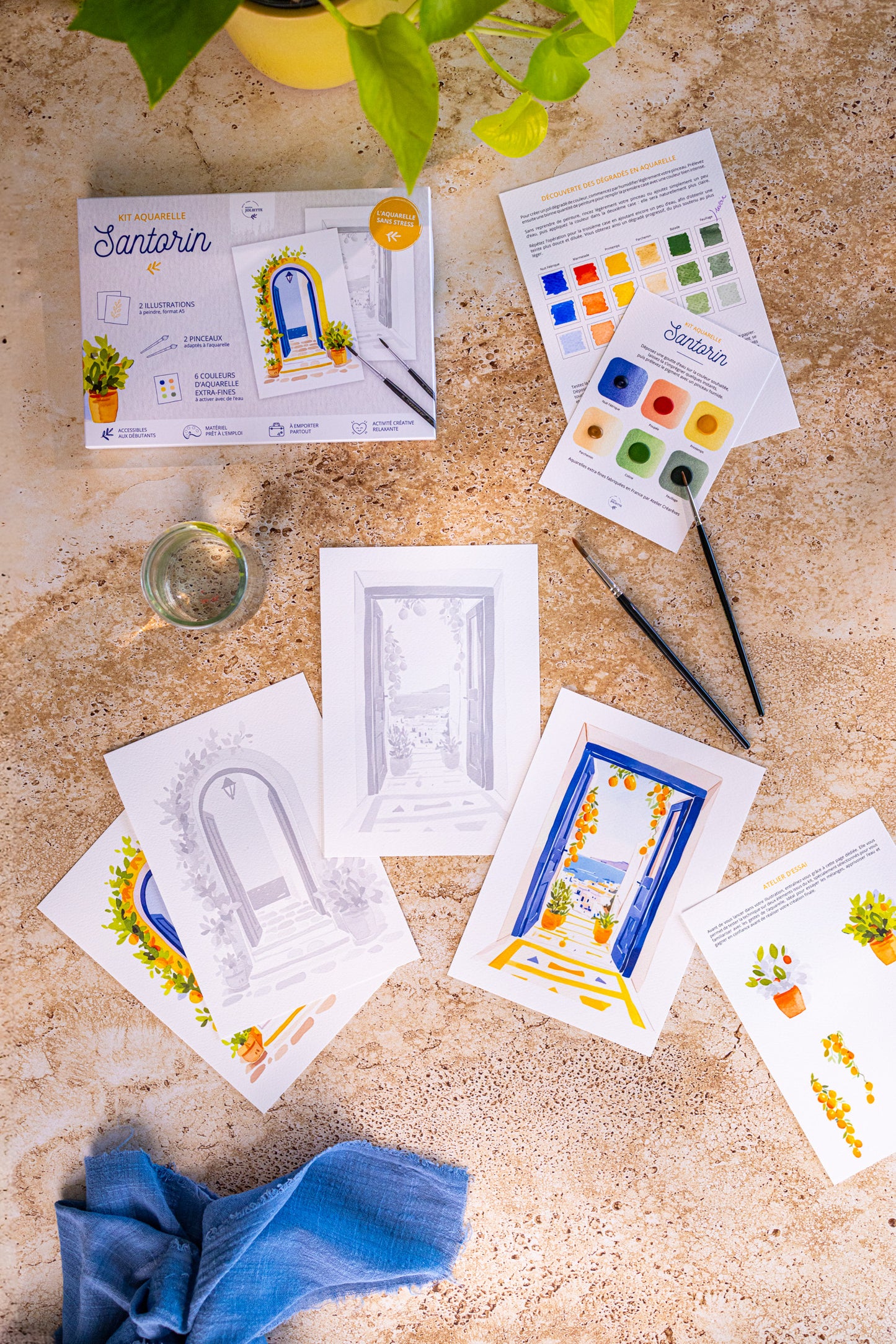 Kit Aquarelle A5 - Santorin