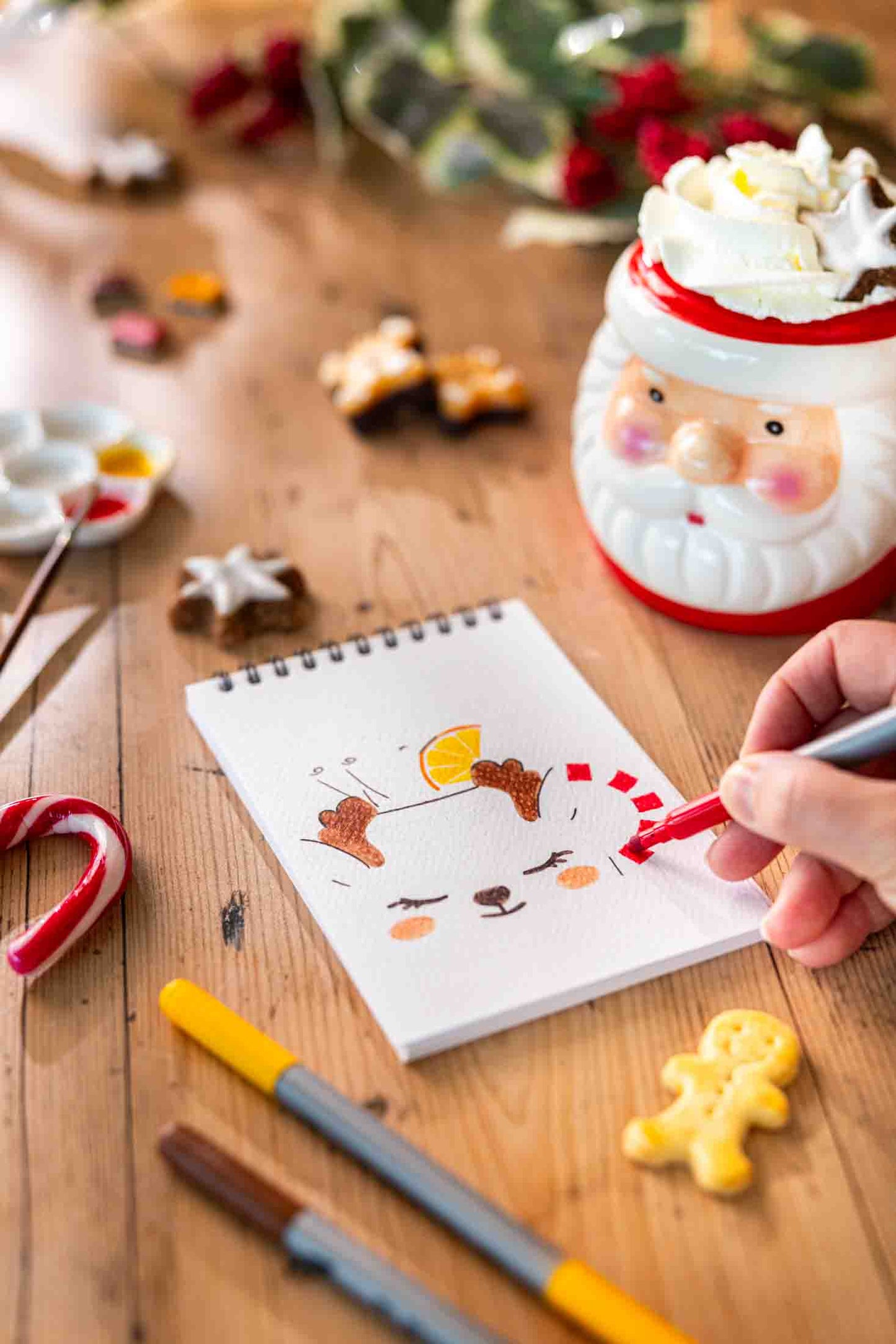 Carnet de coloriage A6 - Noël Gourmand
