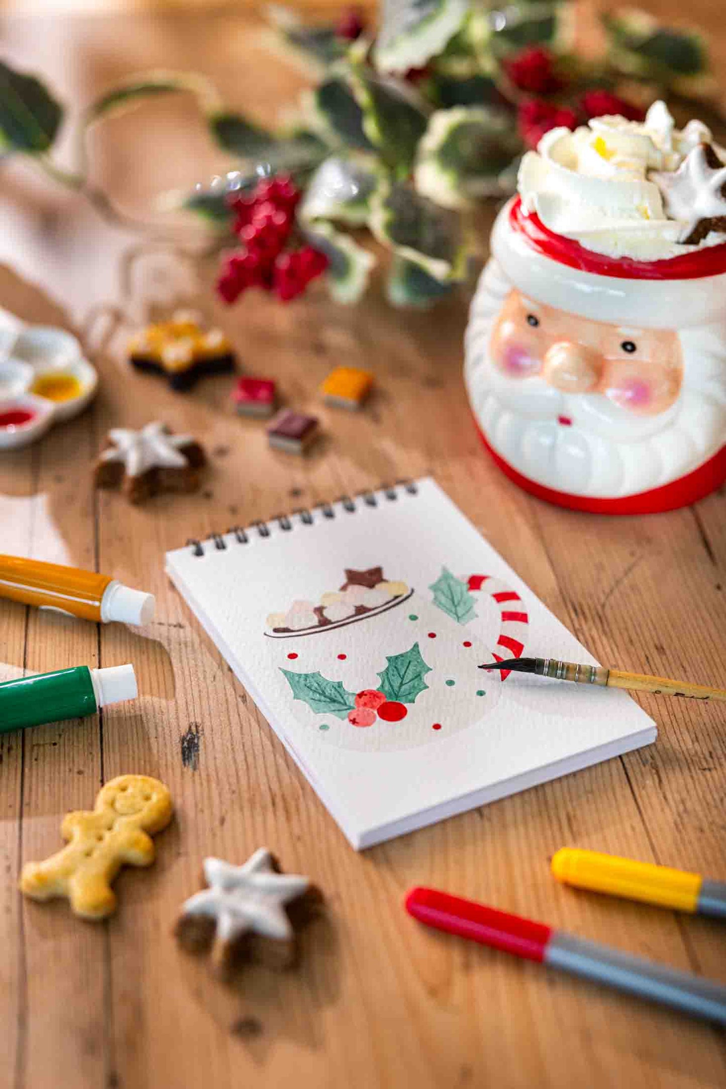 Carnet de coloriage A6 - Noël Gourmand