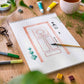Carnet de coloriage A4 - Petites portes