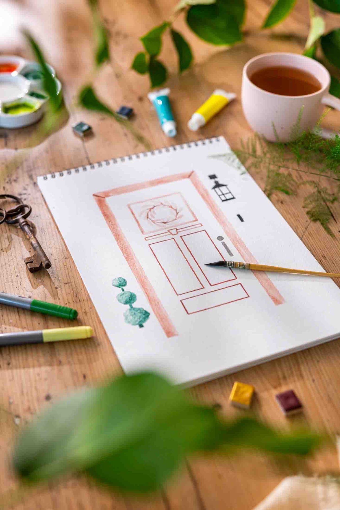 Carnet de coloriage A4 - Petites portes