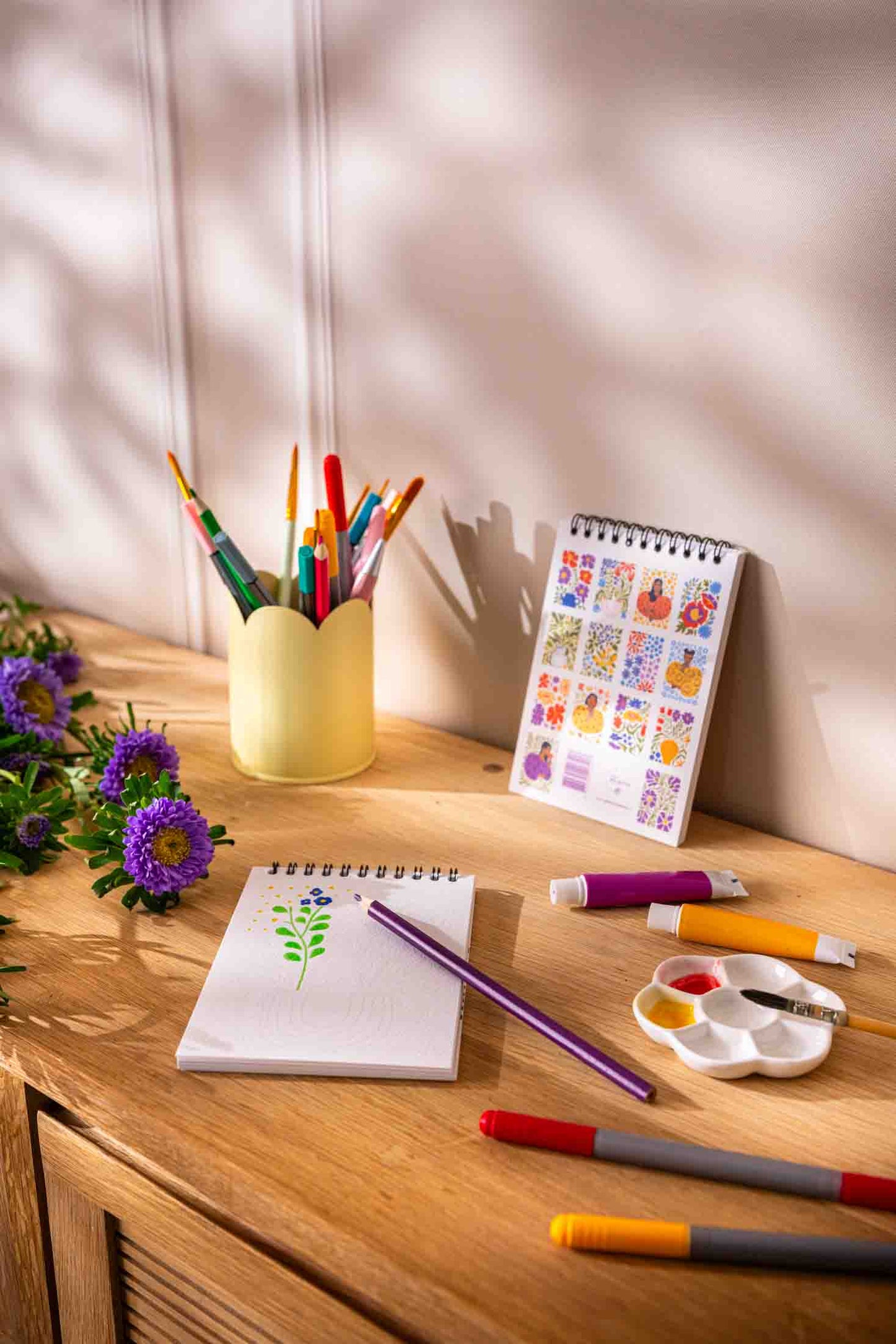 Carnet de coloriage A6 - Jardin des Muses