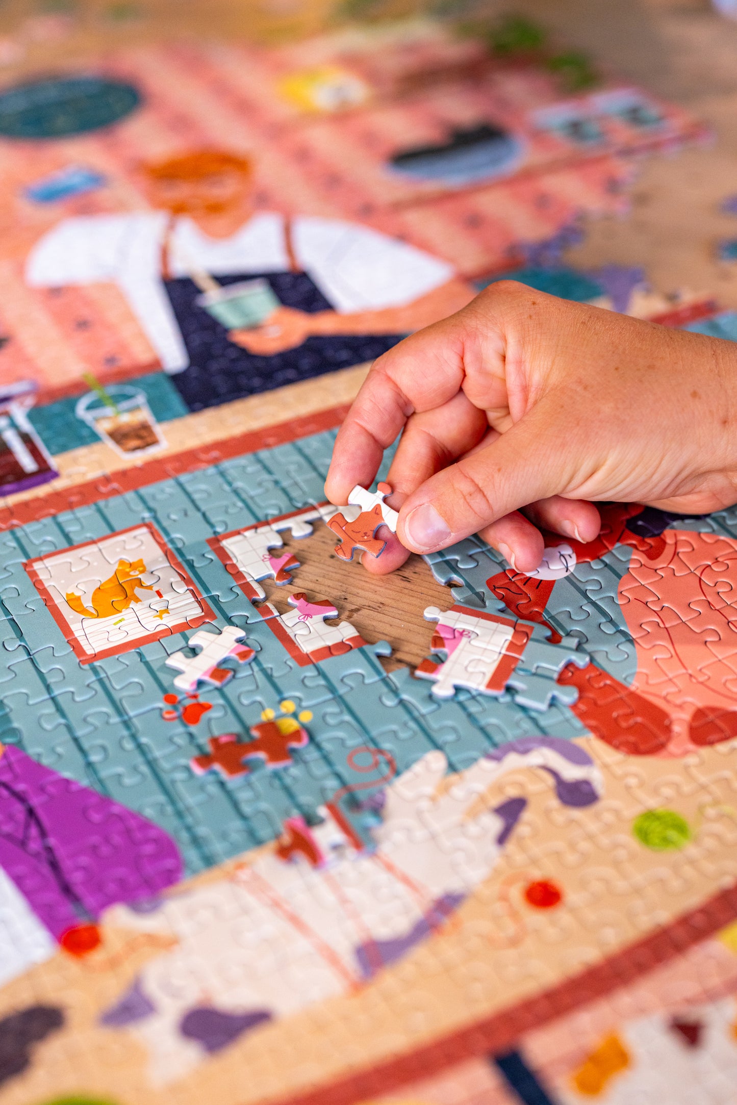Puzzle 1000 pièces Pause Ronron