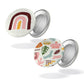 Lot de 2 badges COUP D'ECLAT - Arc-en-ciel + Matisse
