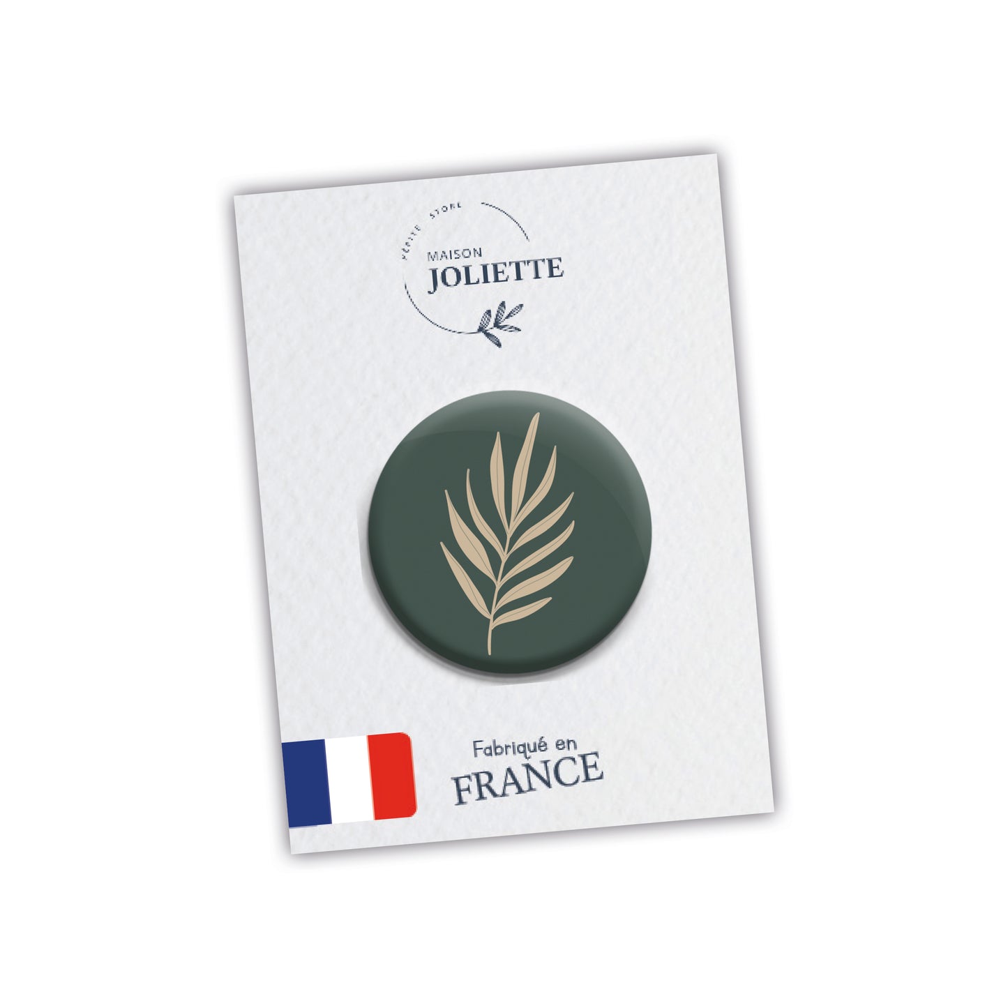 Badge JARDIN SECRET - Feuille