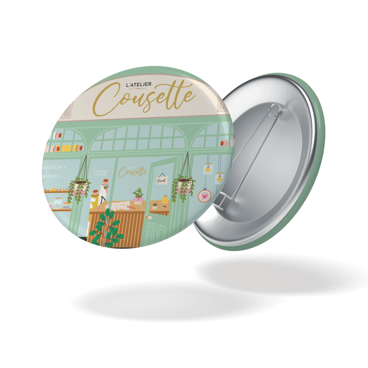 Badge L'ATELIER COUSETTE - Mercerie