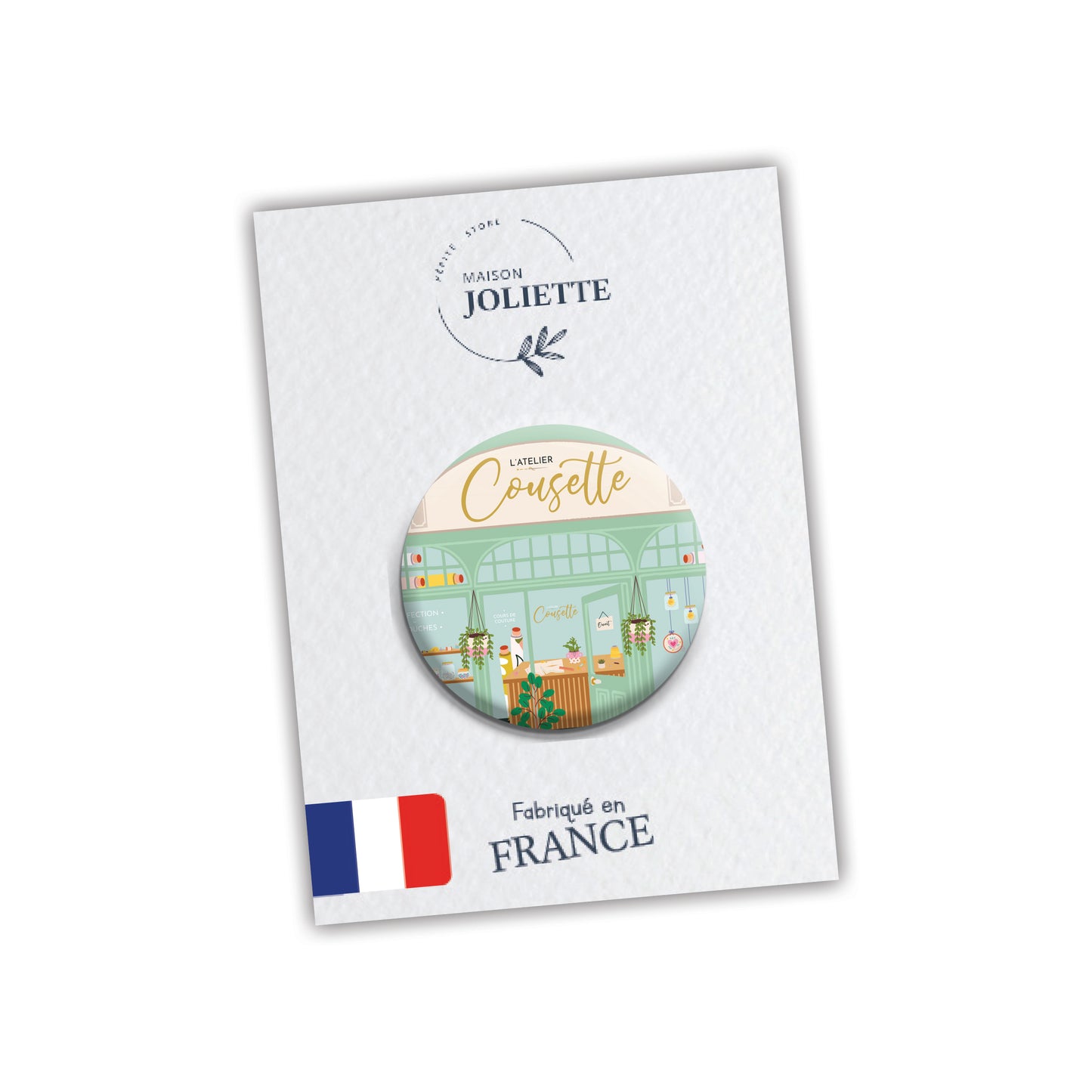 Badge L'ATELIER COUSETTE - Mercerie