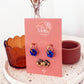 Boucles d'oreilles Méli Mélo "Fleurette" - Bleu royal
