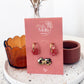 Boucles d'oreilles Méli Mélo "Fleurette" - Bleu ciel brillant