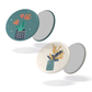 Lot de 2 magnets - Fleurs de safran + Mimosa