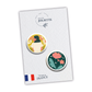 Lot de 2 magnets AU JARDIN - Femme fond jaune + Pivoines fond vert