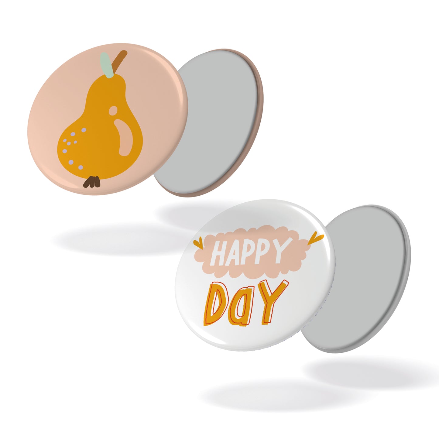 Lot de 2 magnets L'ATELIER - Poire + Happy Day