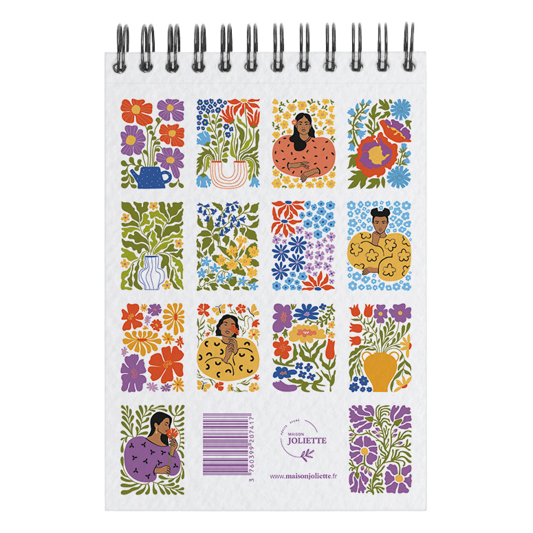 Carnet de coloriage A6 - Jardin des Muses