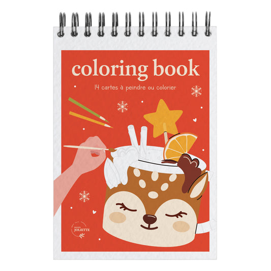 Carnet de coloriage A6 - Noël Gourmand
