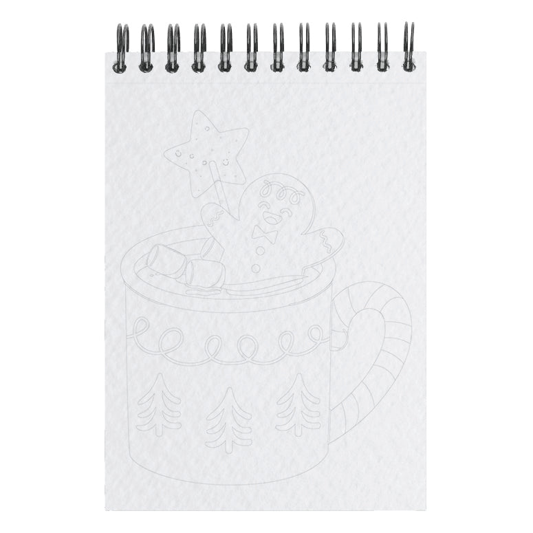 Carnet de coloriage A6 - Noël Gourmand