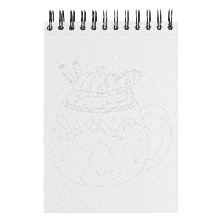 Carnet de coloriage A6 - Noël Gourmand