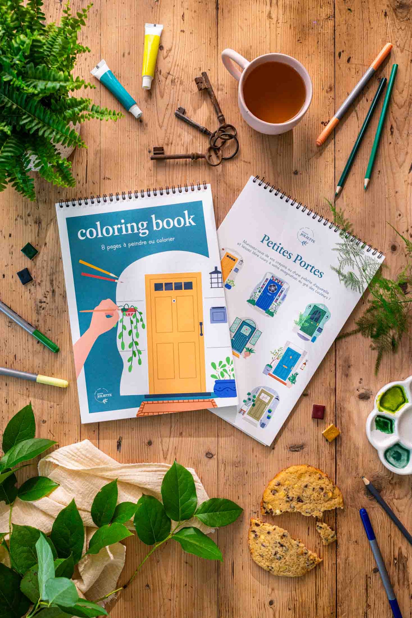 Carnet de coloriage A4 - Petites portes