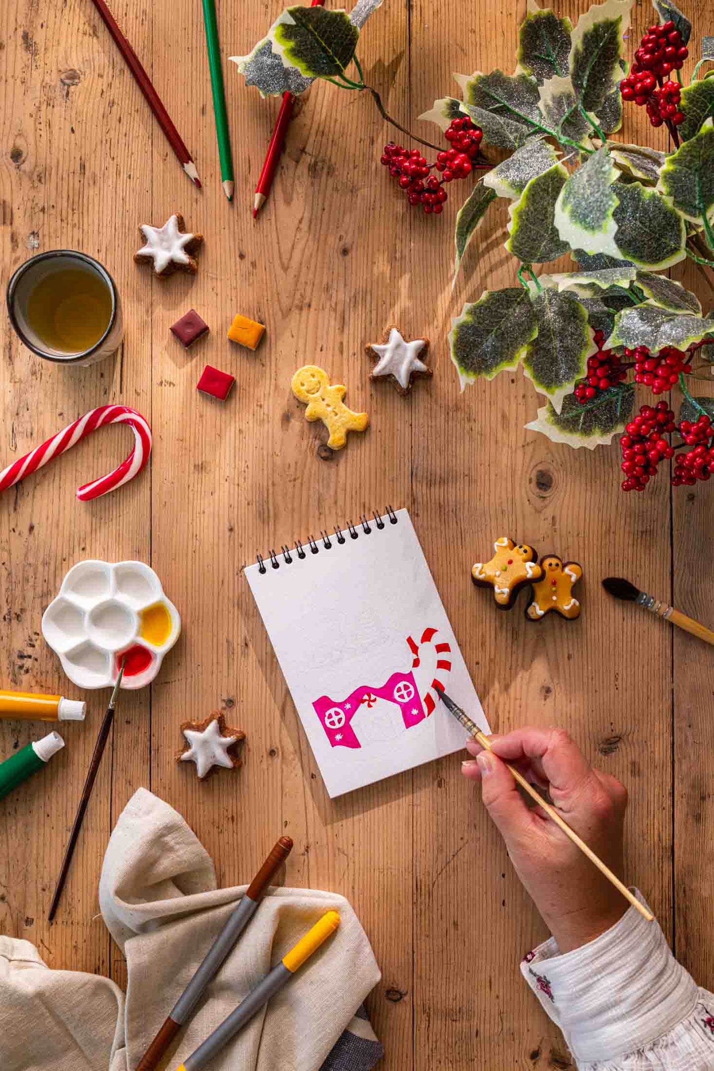 Carnet de coloriage A6 - Noël Gourmand