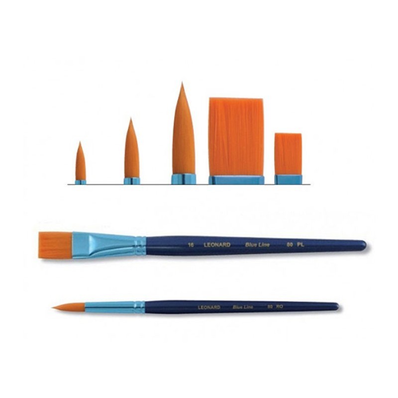 Set de 5 pinceaux et brosses plates
