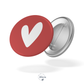 Badge LOVE - Coeur rouge