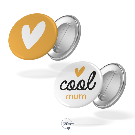 Cool mum - Set of 2 badges #51