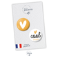 Lot de 2 badges LOVE - Coeur jaune + cool mum