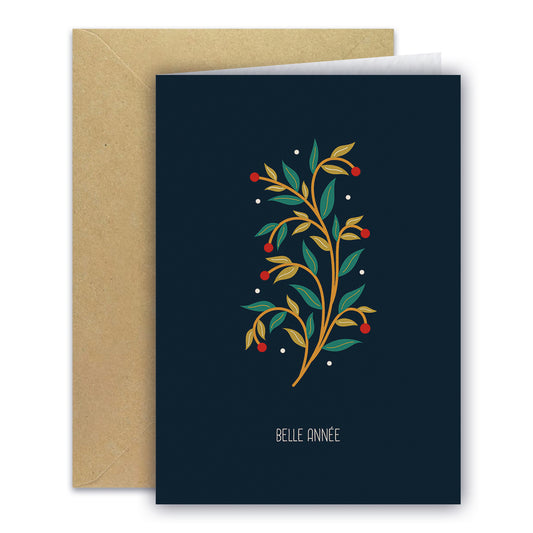 Carte de vœux - Gui