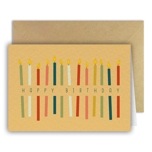 Carte de vœux - Birthday Candles