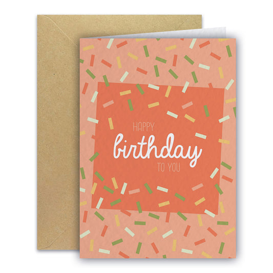 Carte de vœux - Confettis