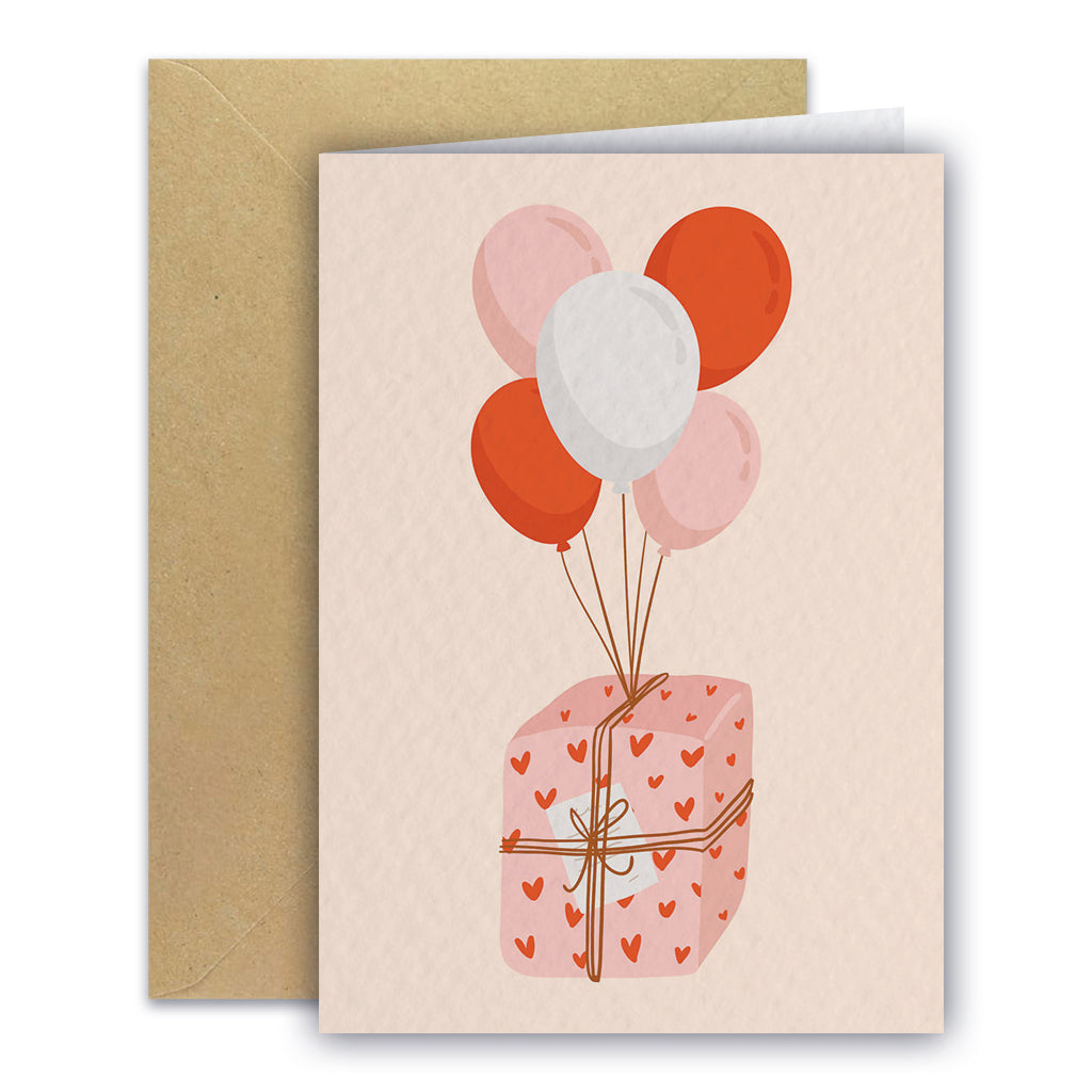 Carte de vœux - Envol de cadeau