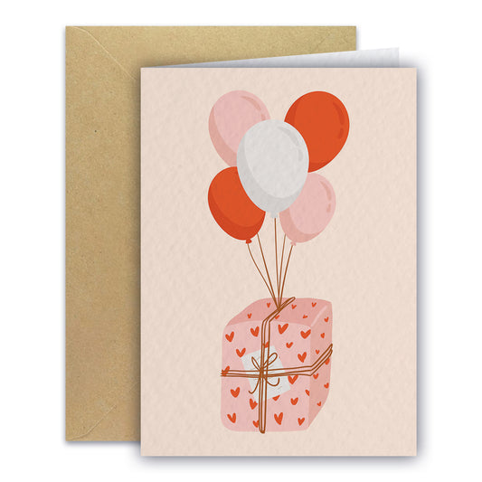 Carte de vœux - Envol de cadeau