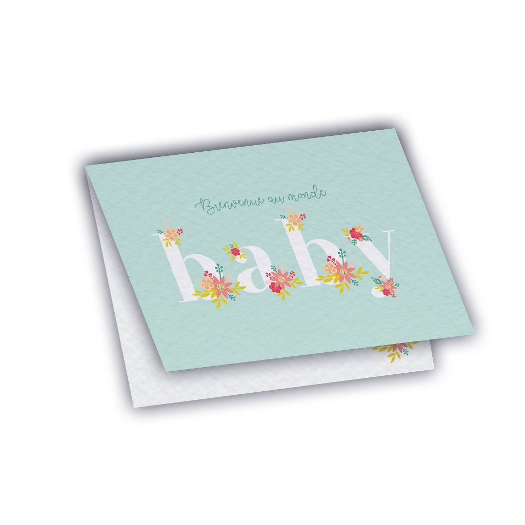 Carte de vœux - Baby Blue