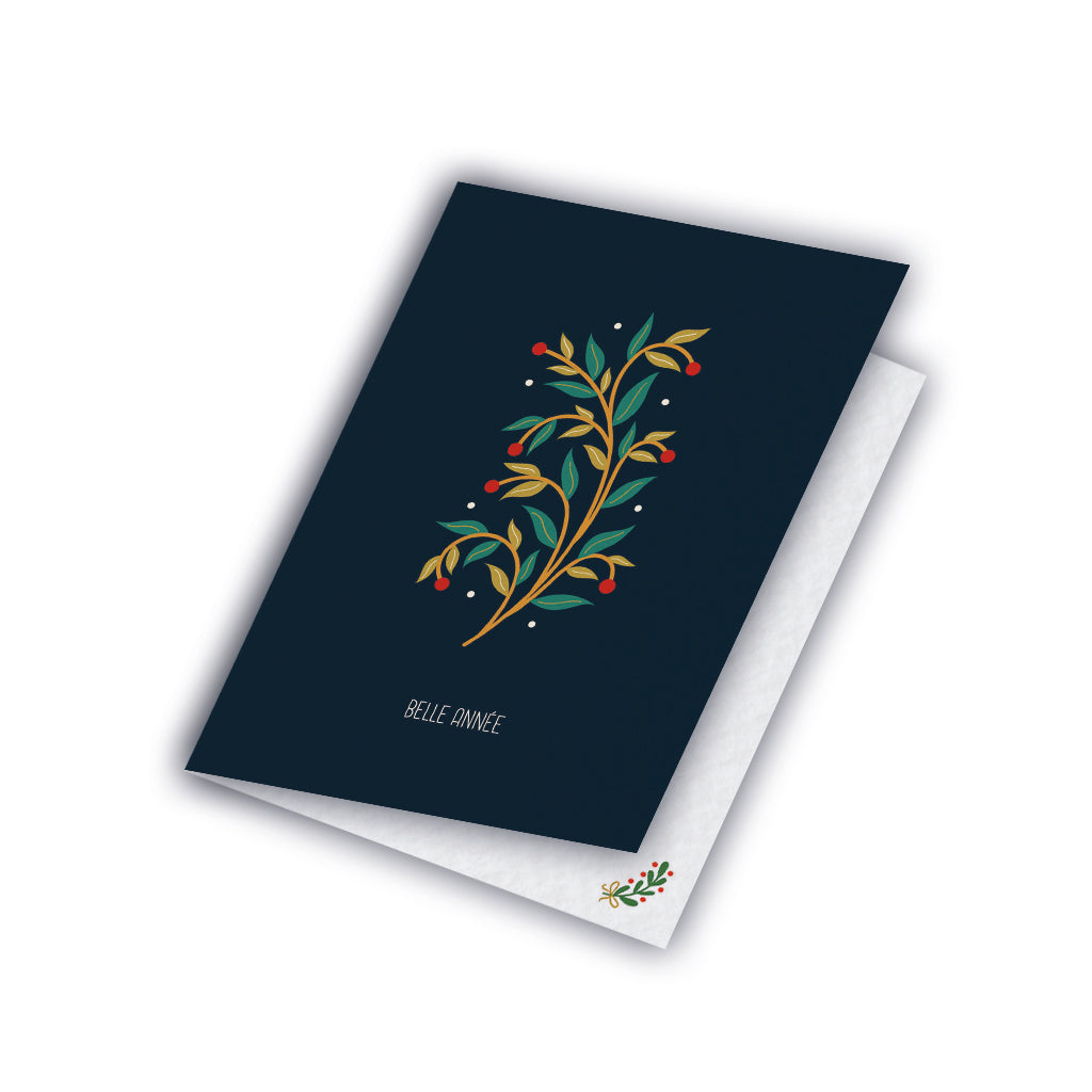 Carte de vœux - Gui