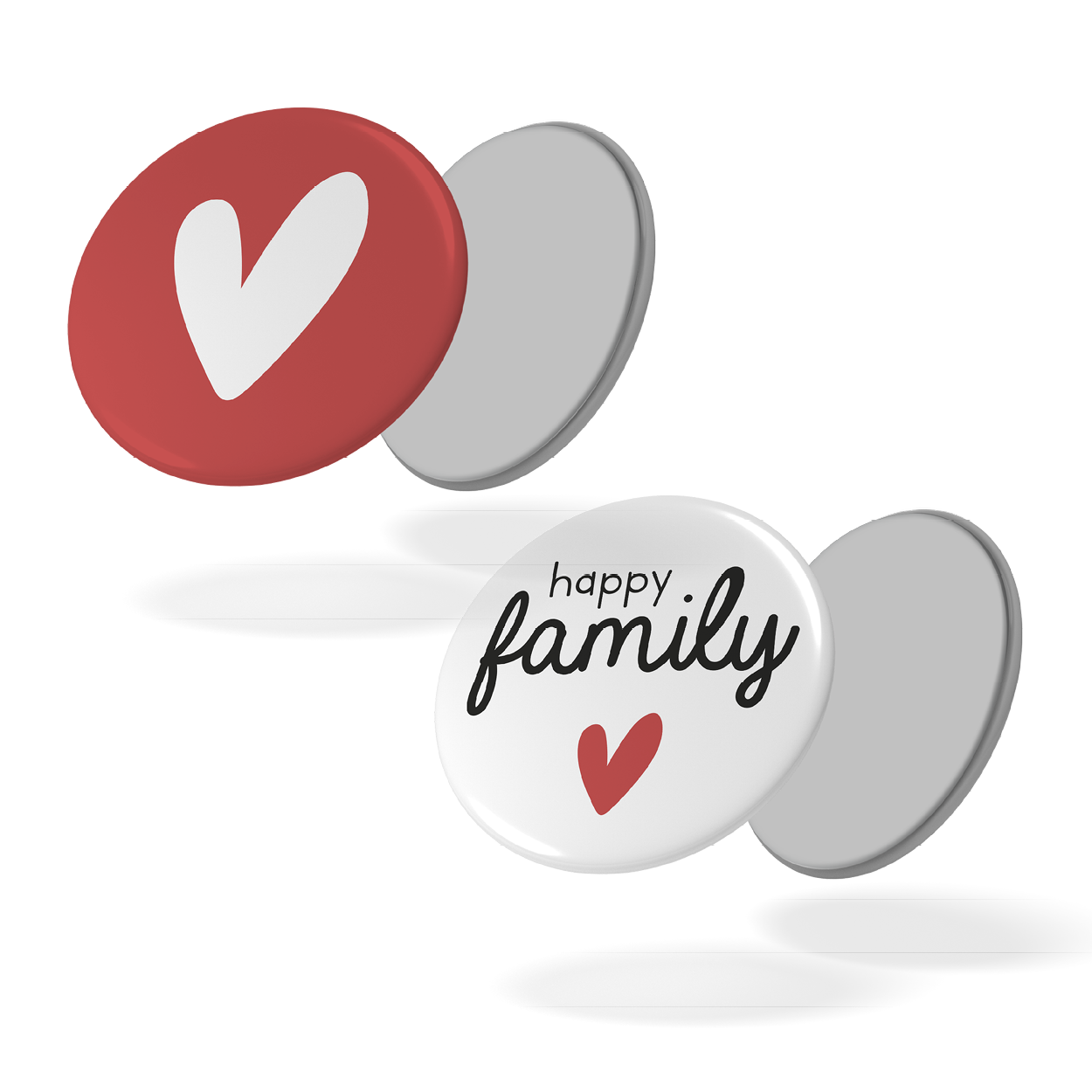 Happy family - Lot de 2 magnets #43