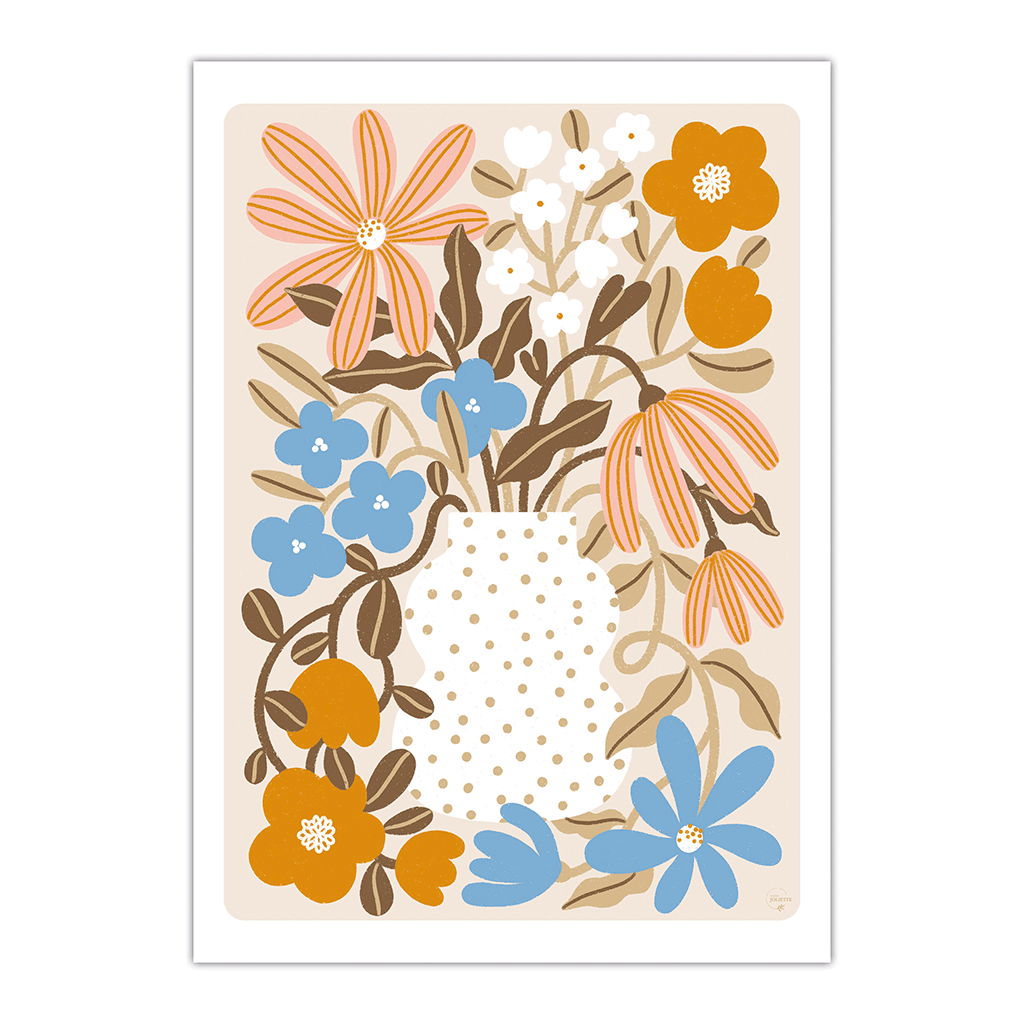 Myosotis &amp; Nasturtium - Poster