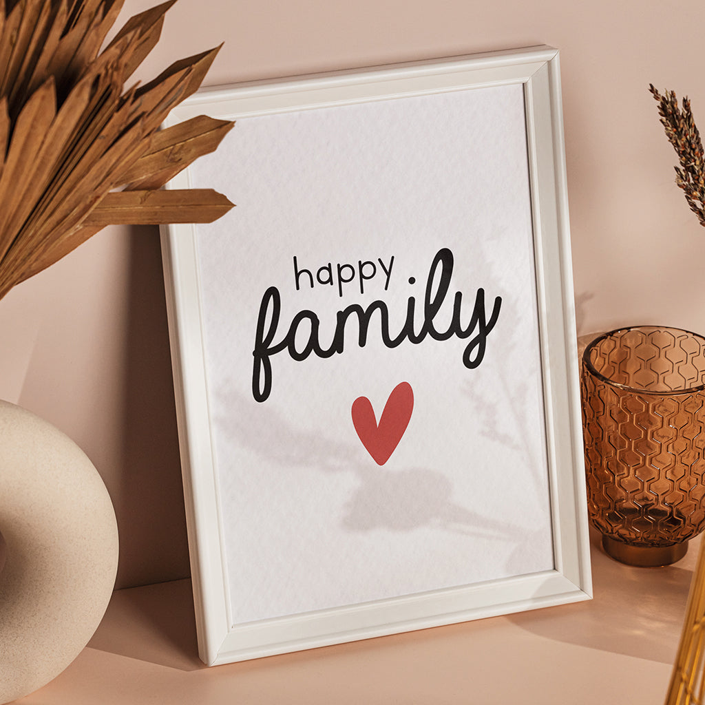 Affiche A4 - Happy family
