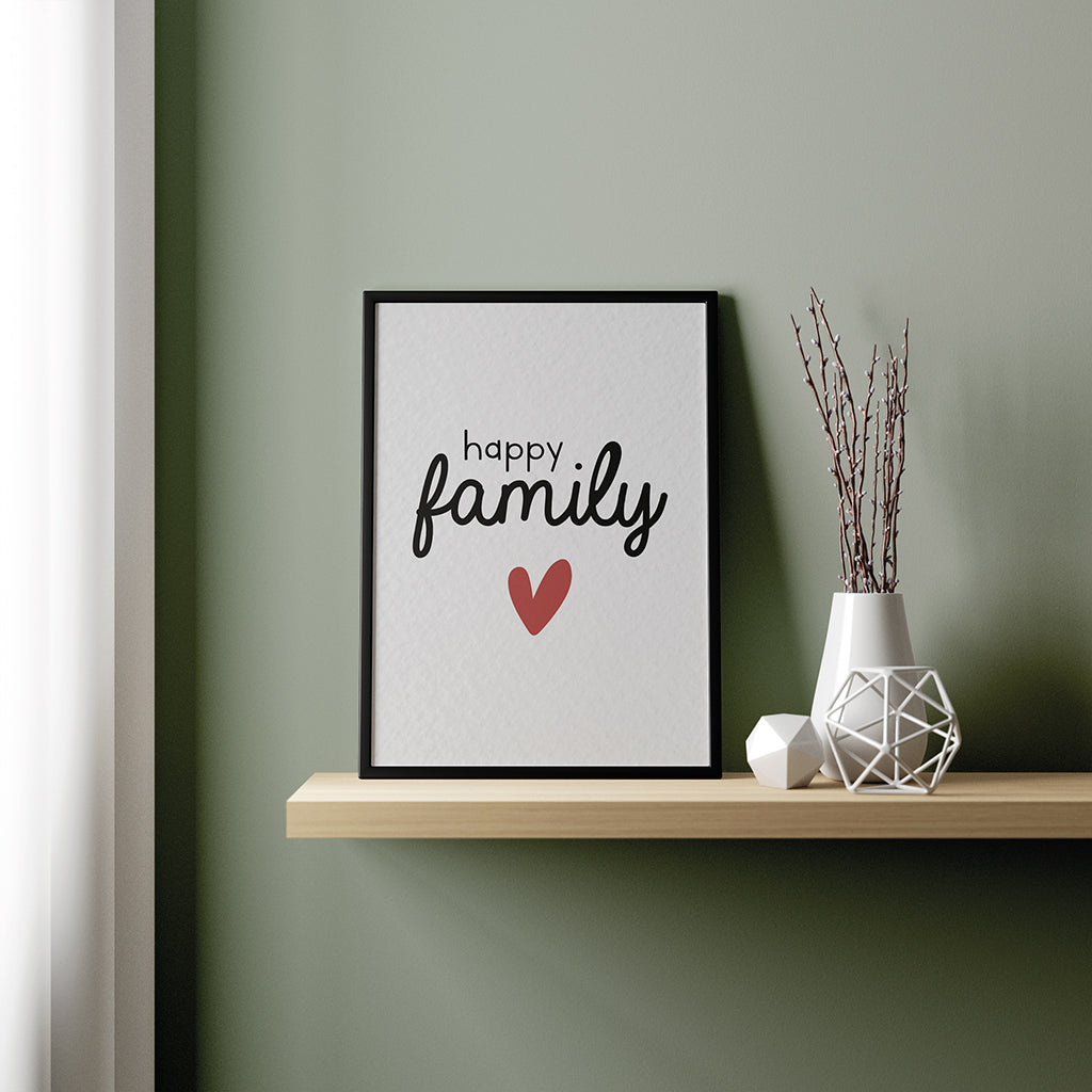 Affiche A4 - Happy family