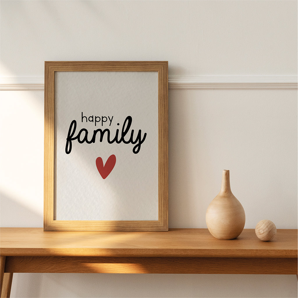 Affiche A4 - Happy family